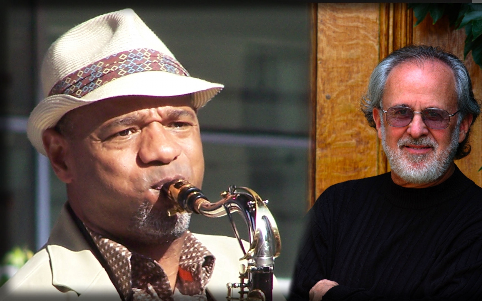 Картинки Bob james, kirk whalum, саксофон, солнечный свет, кепка фото и обои на рабочий стол
