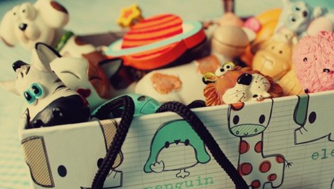 Коробки, игрушки, коллекции, разнообразные