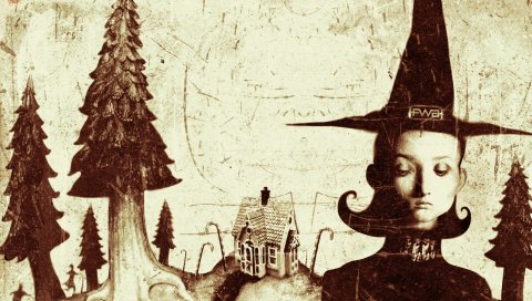 Рисунок, коричневый, белый, fwa, фотография, старый