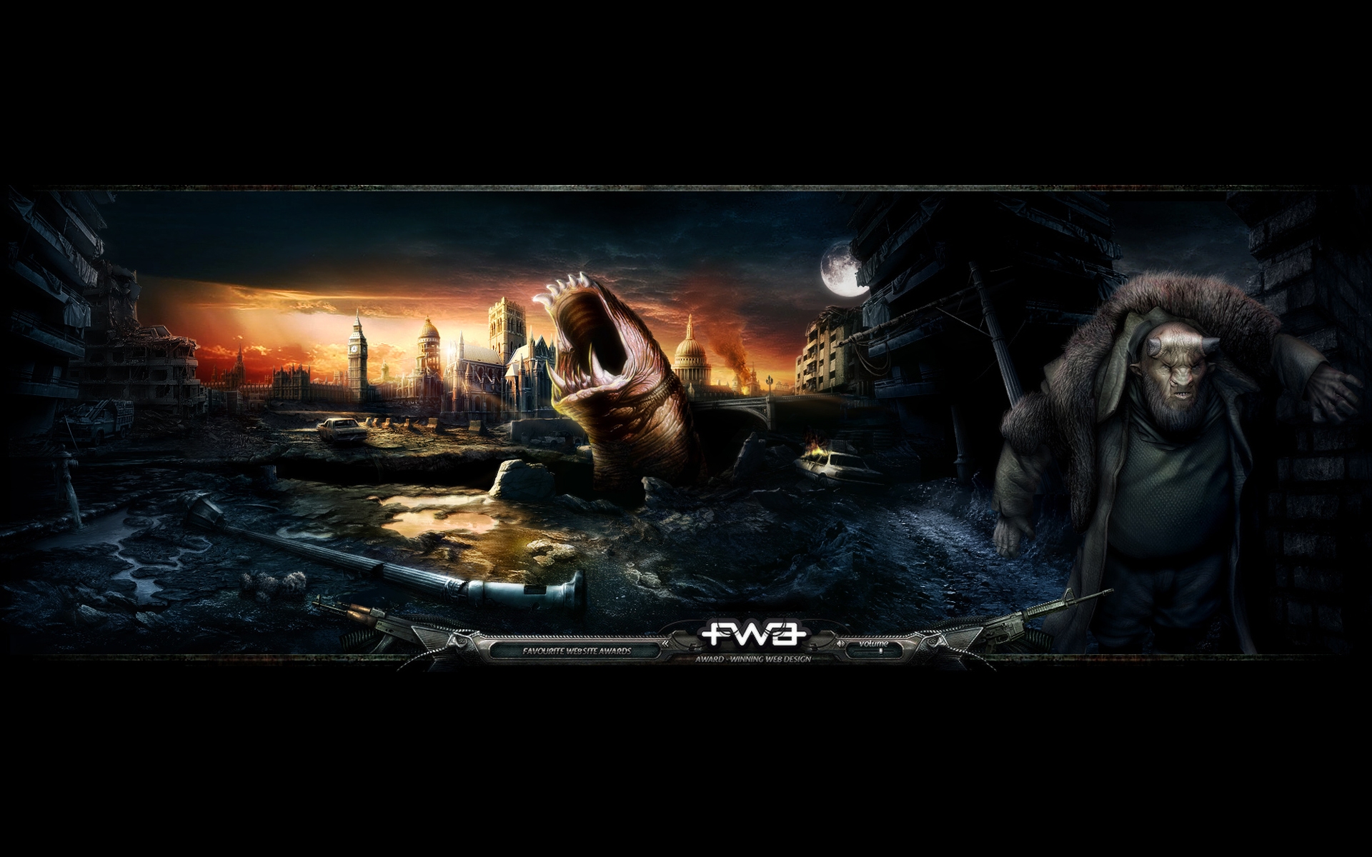 Картинки Fwa, hellbeast, planet, blue, dark фото и обои на рабочий стол