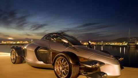 Ad, tramontana, необычный, огни, шины, вода