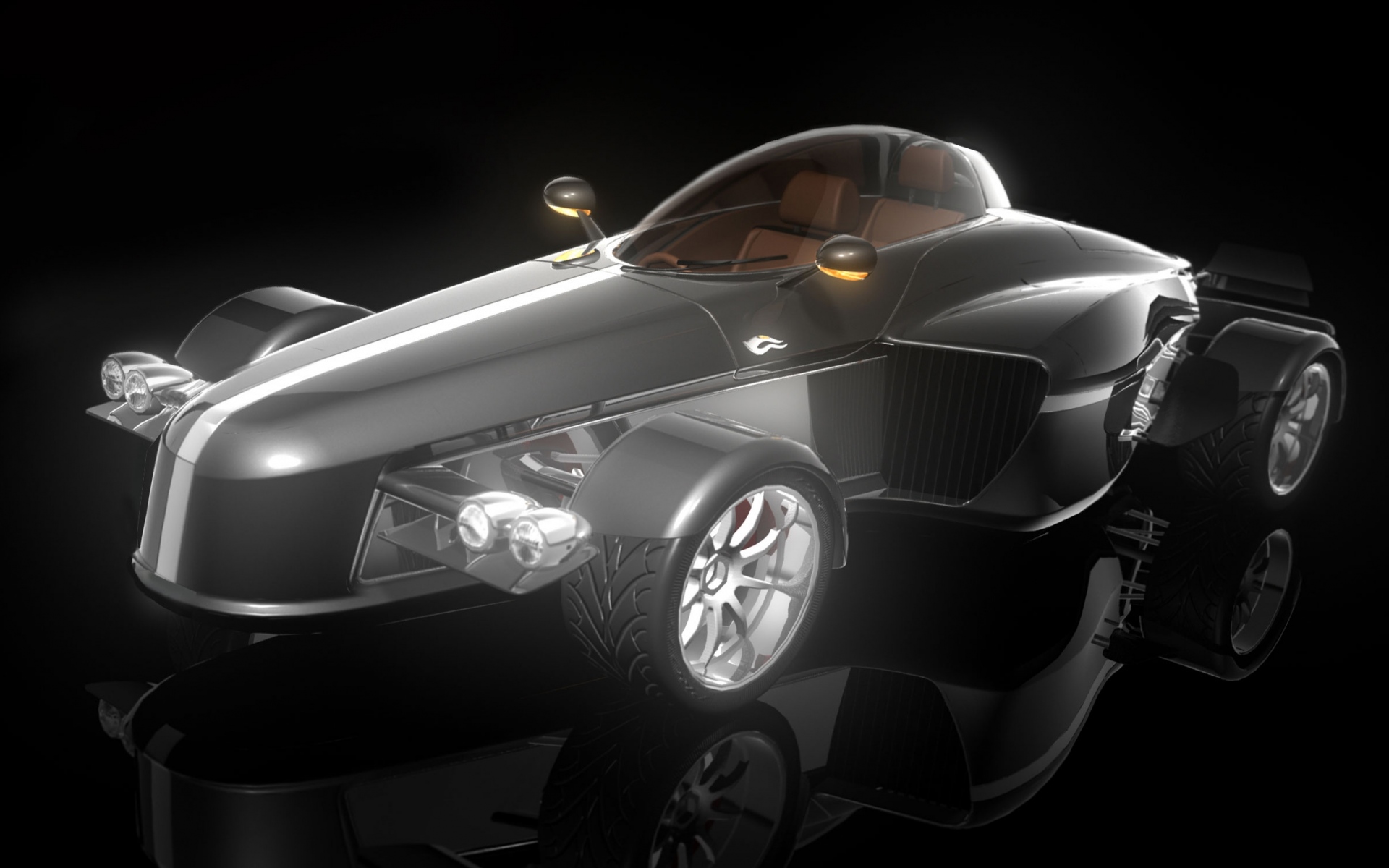 Картинки Ad, tramontana, черный, отражение, автомобиль фото и обои на рабочий стол