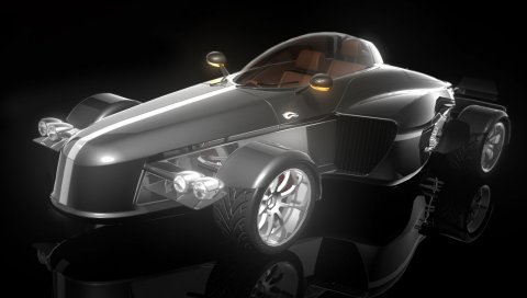 Ad, tramontana, черный, отражение, автомобиль