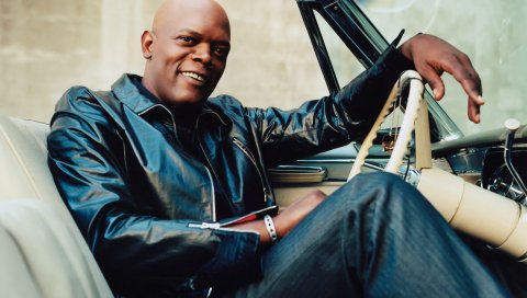 Samuel jackson, мужчина, черный мужчина, лысый, авто