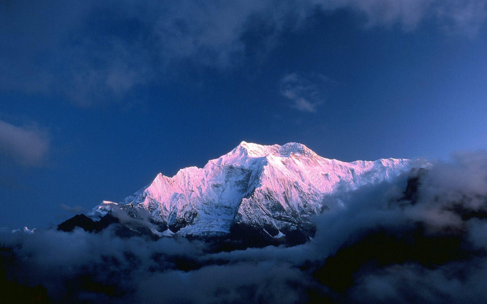Картинки Himalayas, nepal, горы, вершина, облака, снег фото и обои на рабочий стол