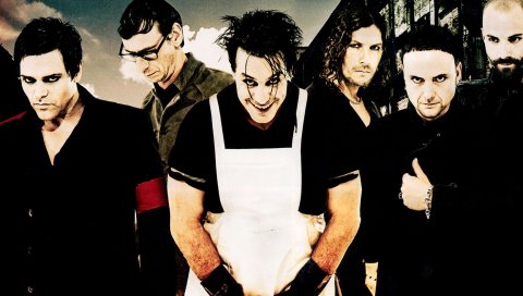 Rammstein, улыбка, участники, изображение, лысый