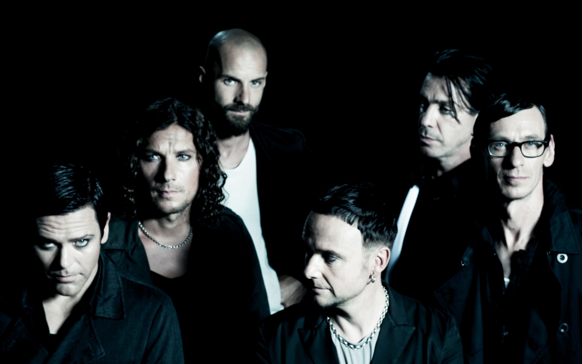 Картинки Rammstein, лысый, очки, участники, лица фото и обои на рабочий стол