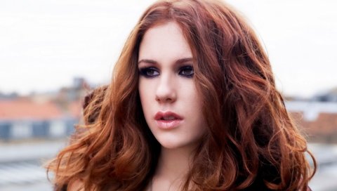 Katy b, девушка, лицо, стрижка, открытый