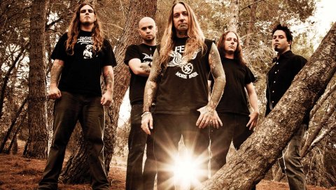 Devildriver, лес, свет, тату, группа