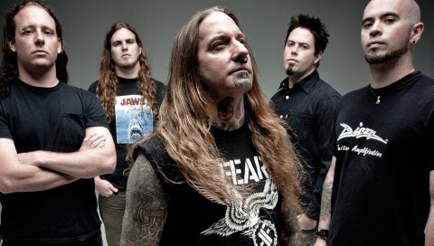 Devildriver, татуировка, стрижка, лысый, пирсинг