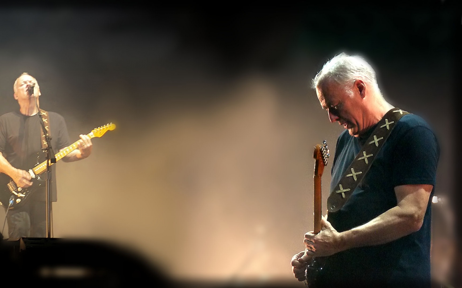 Картинки David gilmour, гитара, шоу, микрофон, игра фото и обои на рабочий стол