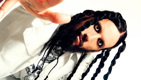 Brian welch, стрижка, печать, взгляд, рубашка