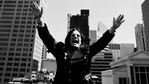Ozzy osbourne, радость, город, руки, крик