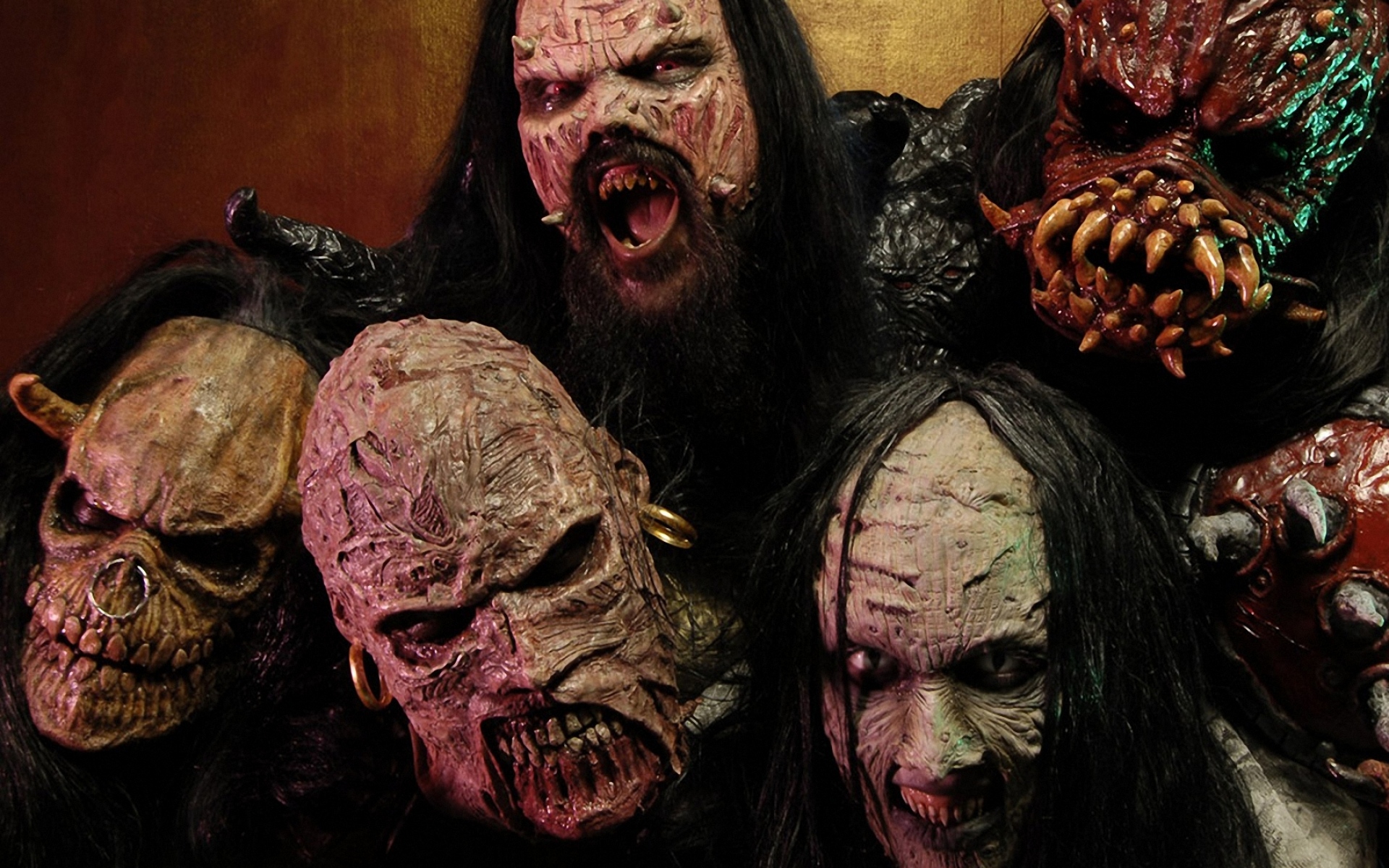 Картинки Lordi, изображение, маски, крик, страх фото и обои на рабочий стол