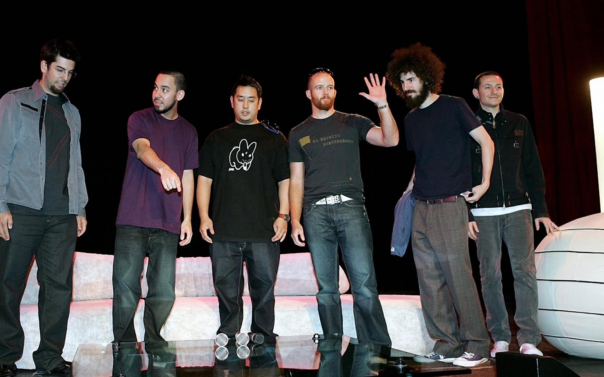 Картинки Linkin park, группа, участники, джинсы, лица фото и обои на рабочий стол