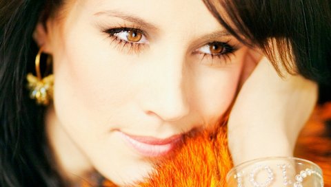 Jill johnson, лицо, глаза, брюнетка, драгоценный
