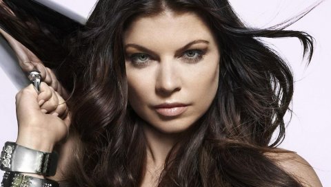 Fergie, лицо, браслеты, волосы, брюнетка