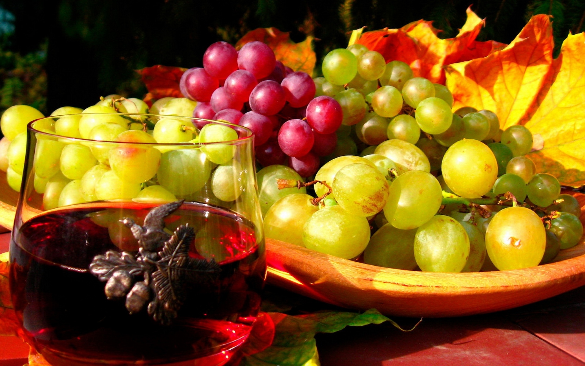 осень вино фото
