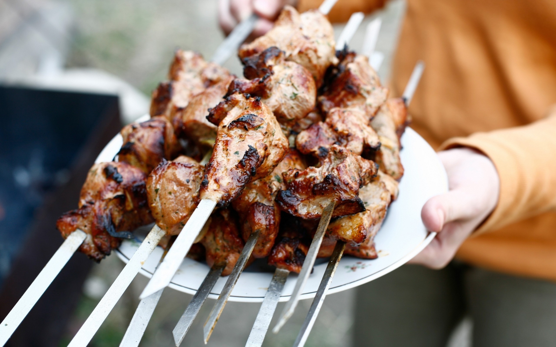 Картинки Шашлык, мясо, жареный, шашлык фото и обои на рабочий стол