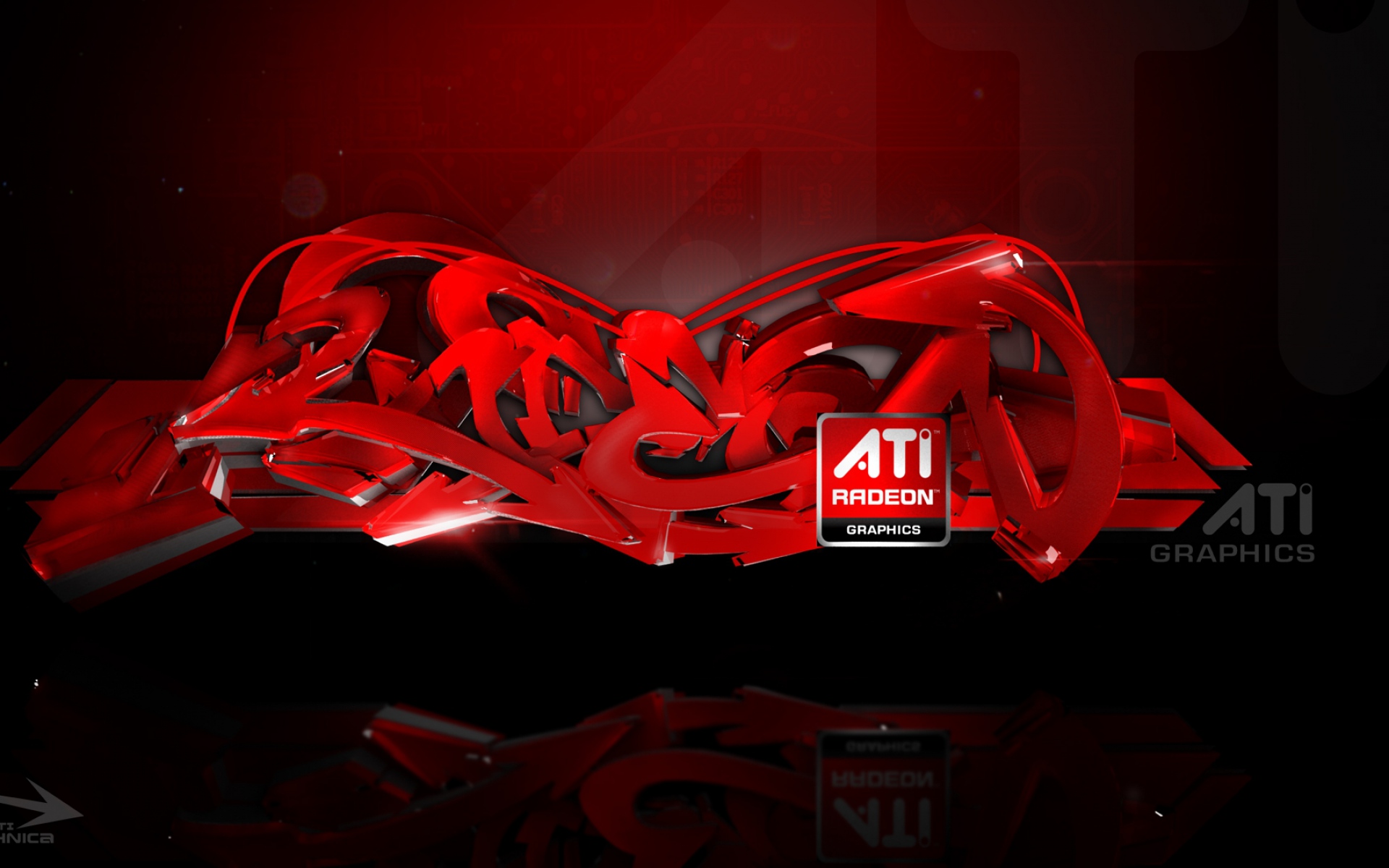 Картинки Ati, radeon, логотип, графика, реферат фото и обои на рабочий стол