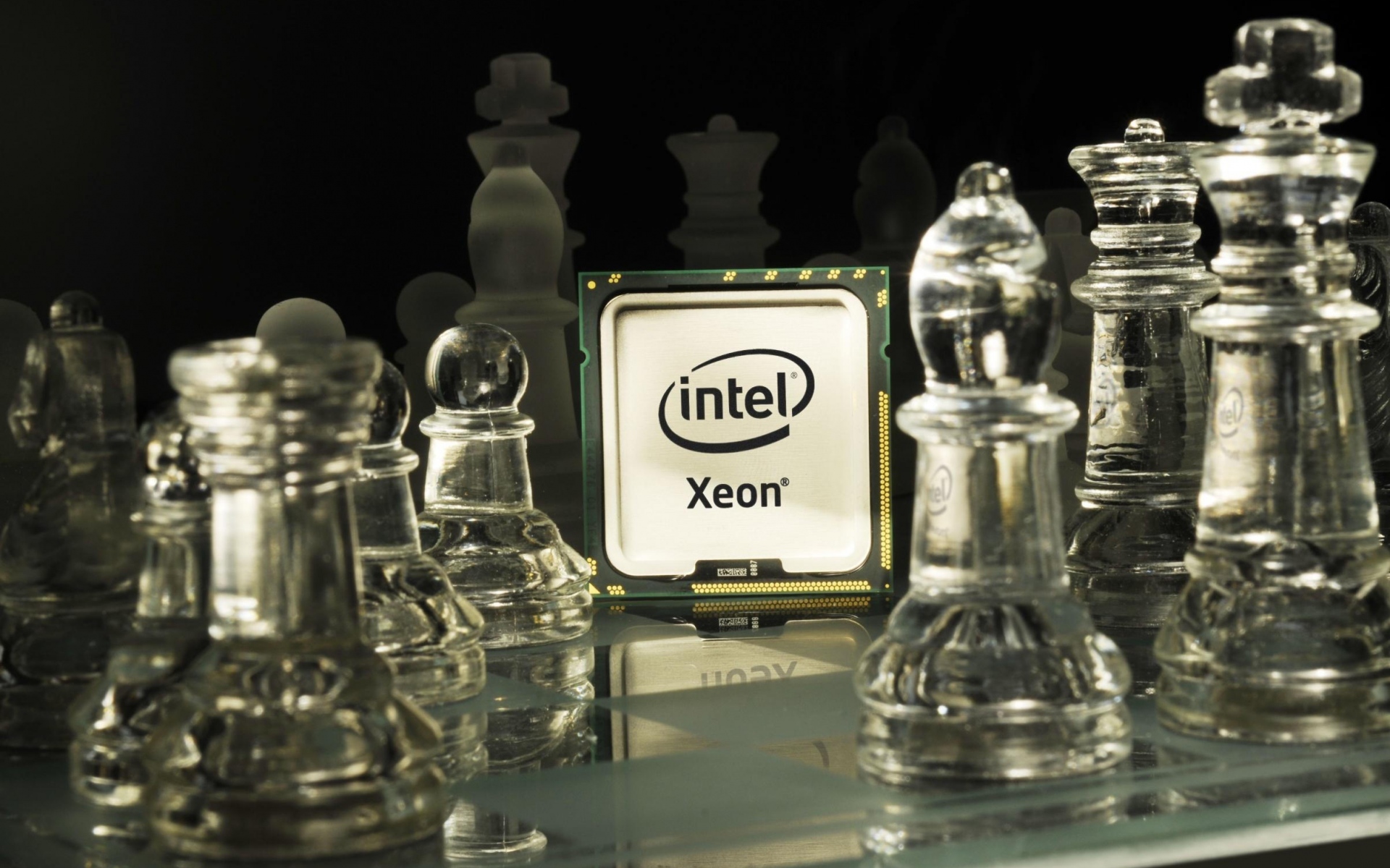 Картинки Intel, xeon, процессор, шахматы фото и обои на рабочий стол