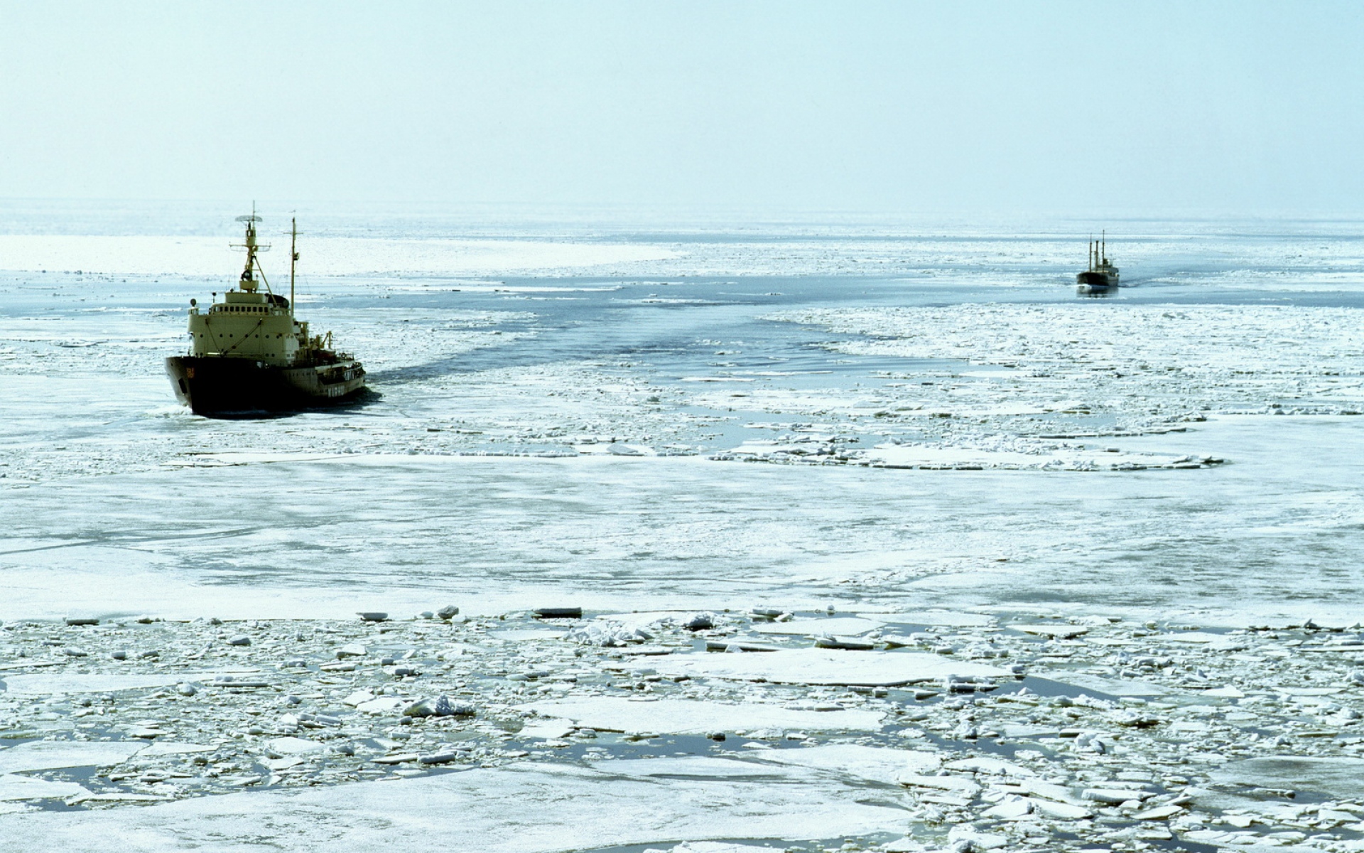Картинки Ледокол, холод, мороз, океан фото и обои на рабочий стол