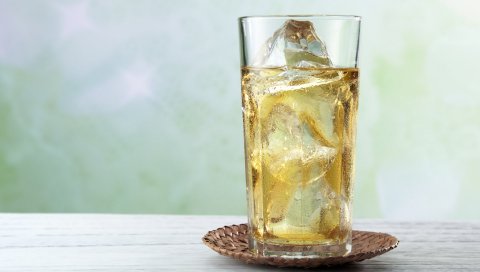 Лимонад, лед, освежающий, холодный
