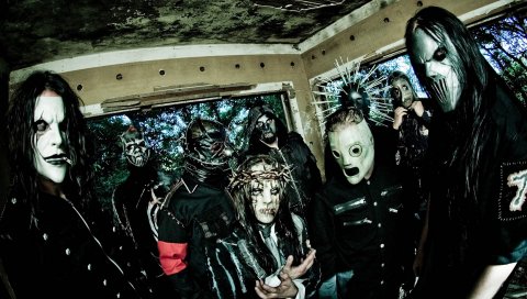 Slipknot, маски, изображение, комната, страх