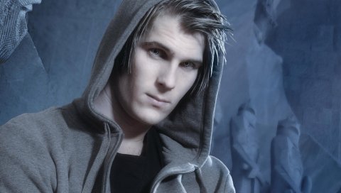 Basshunter, лицо, глаза, стрижка, халат