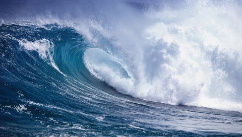 Волны, море, вода, ручей