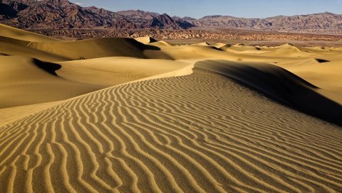 Пустыня, песок, дюны, узор