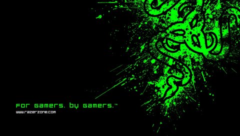 Razer, символ, логотип, черный