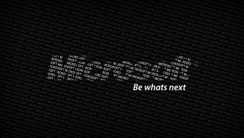 Microsoft, логотип, текст, слова, будь то следующий