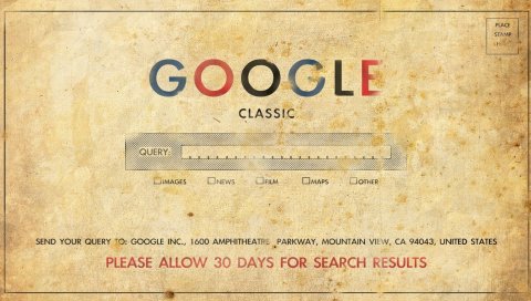 Google, классический, старый, искусство, логотип