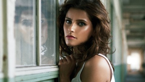 Nelly furtado, девушка, стрижка, глаза, отражение