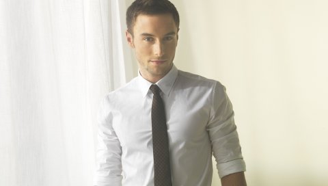 Mans zelmerlow, мужчина, рубашка, галстук, свет
