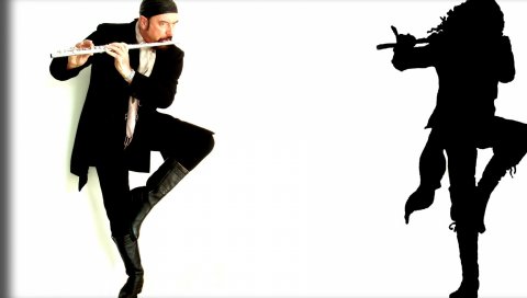 Ian anderson, sillhouette, инструмент, обувь, игра
