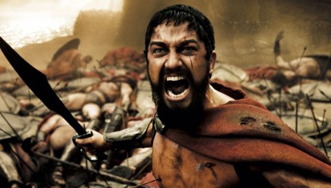 Это спарта, 300, король, леонида, воин, меч, крик, ярость