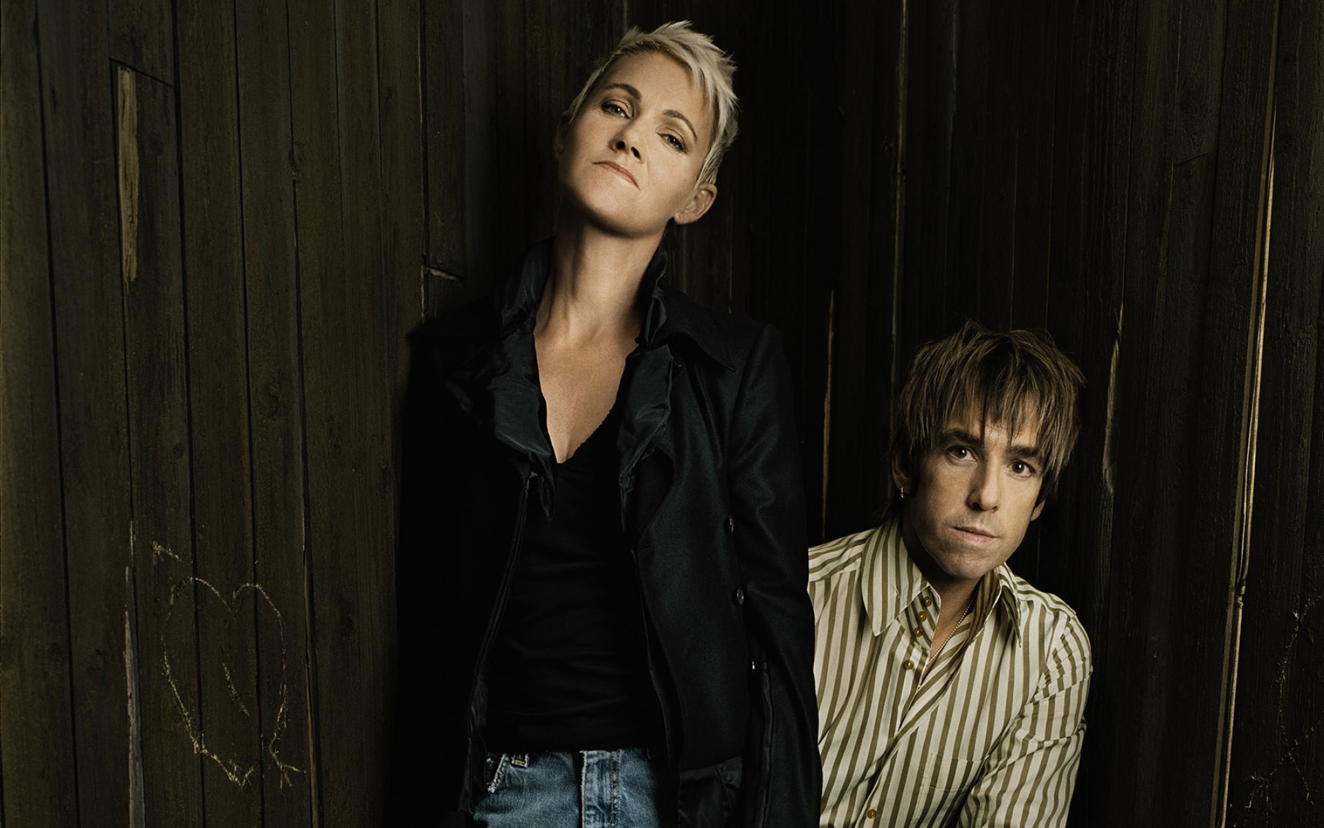 Картинки Roxette, band, members, wall, look фото и обои на рабочий стол