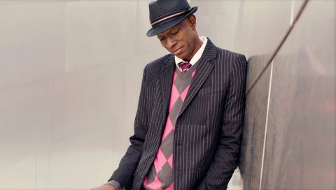 Keb mo, костюм, шляпа, стена, взгляд