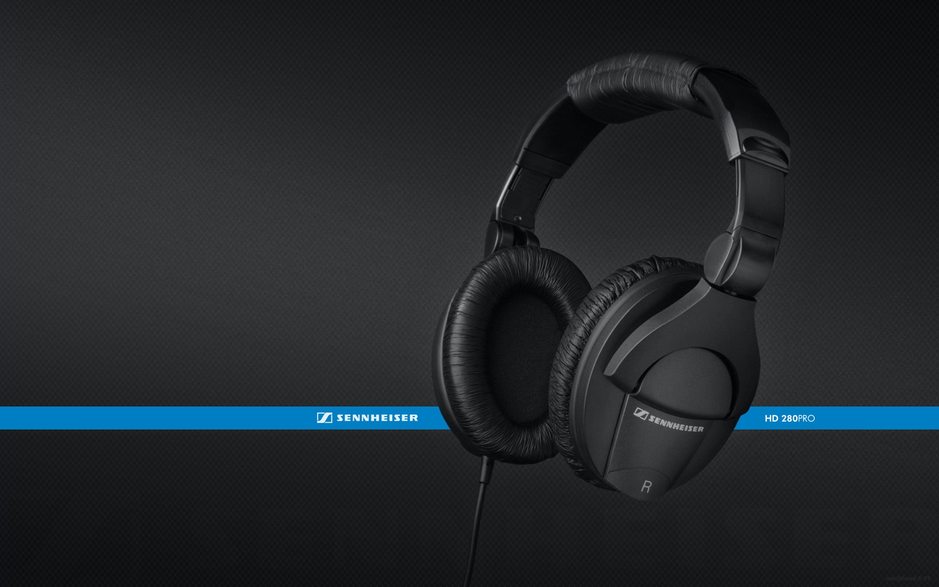 Картинки Наушники, sennheiser, hd280pro, фон, черный фото и обои на рабочий стол