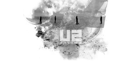 U2, группа, силуэты, имя, фон