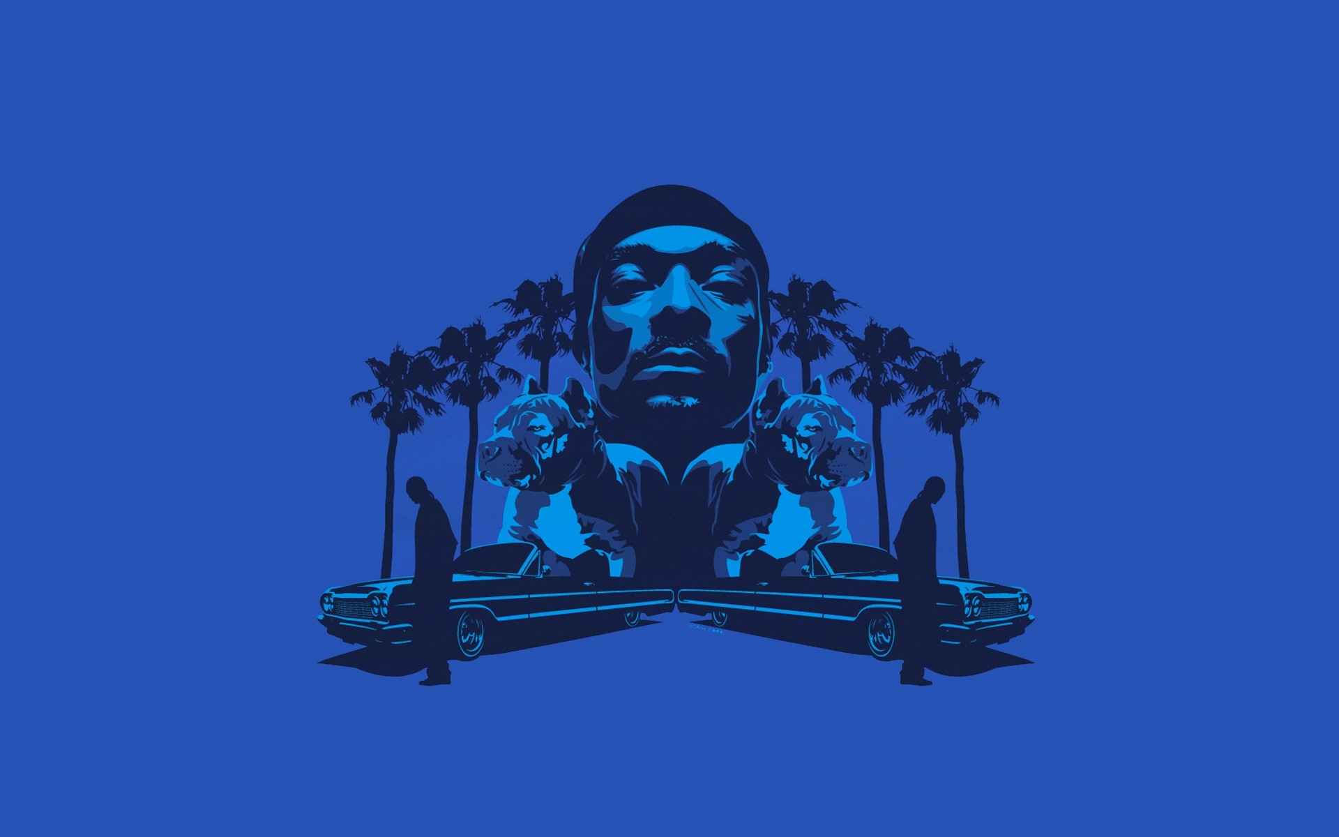 Картинки Snoop dogg, собаки, деревья, автомобили, лицо фото и обои на рабочий стол