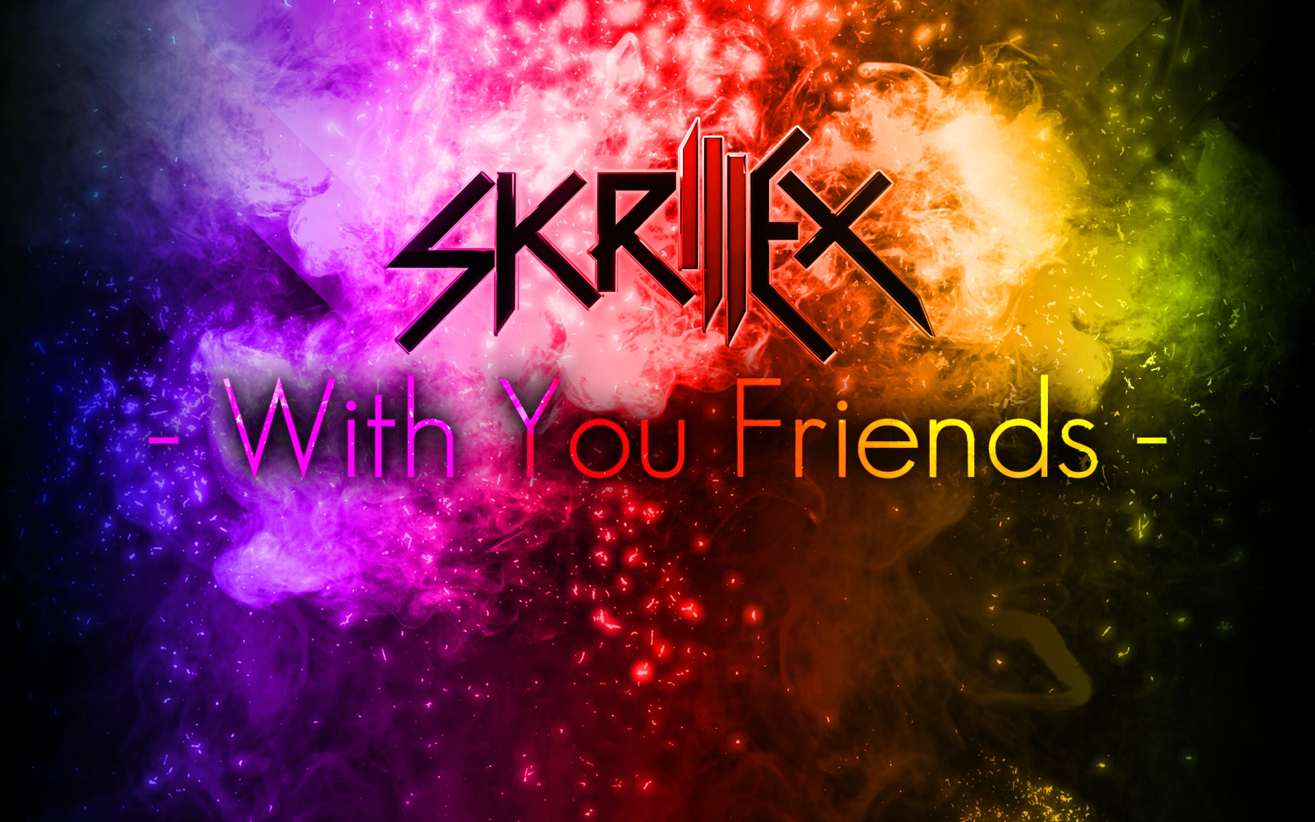 Картинки Skrillex, имя, взрыв, цвета, энергия фото и обои на рабочий стол