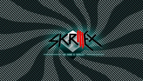 Skrillex, имя, фон, графика, шрифт