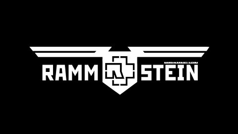 Rammstein, символ, имя, шрифт, фон