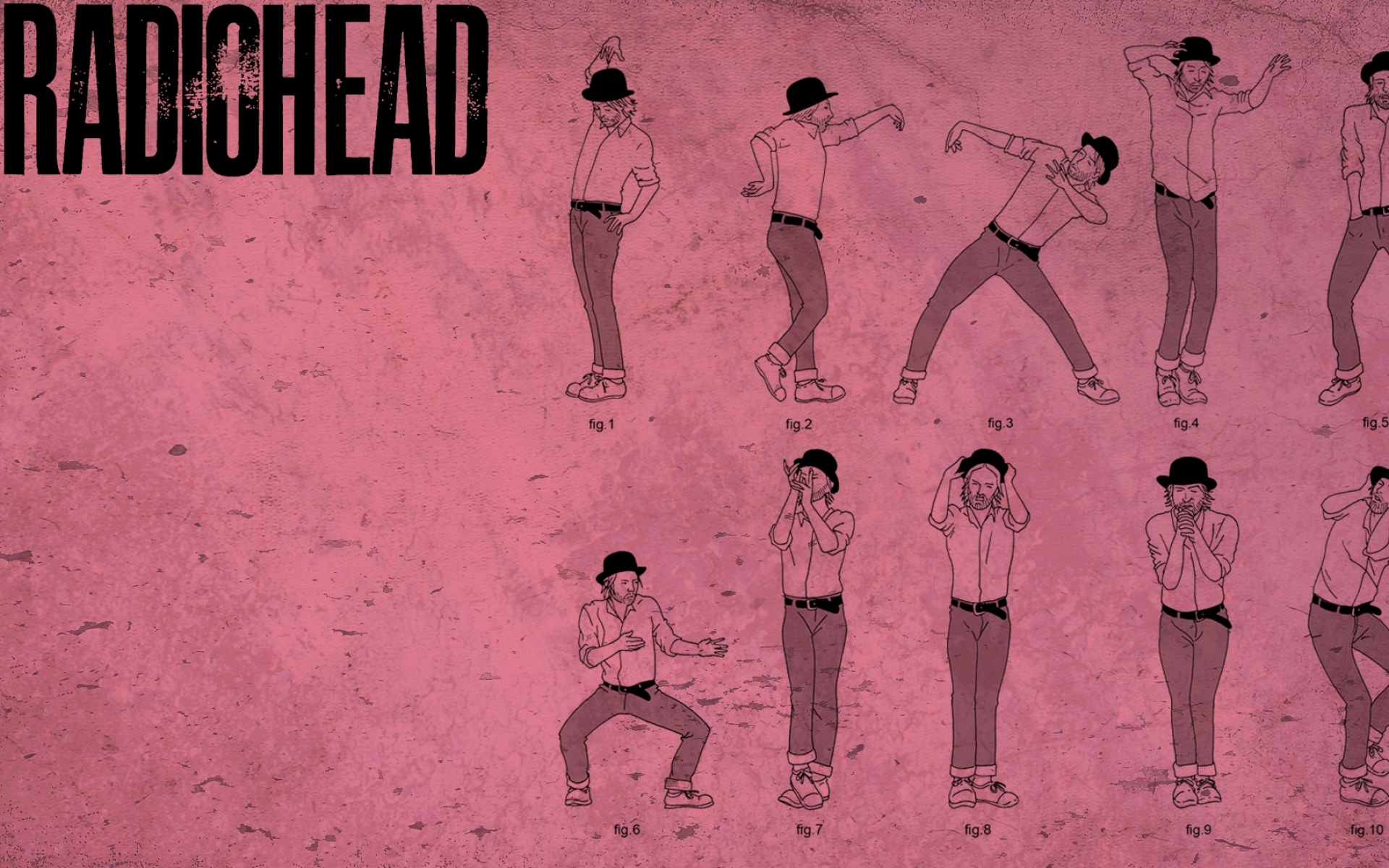 Картинки Radiohead, имя, шрифт, фон, человек фото и обои на рабочий стол