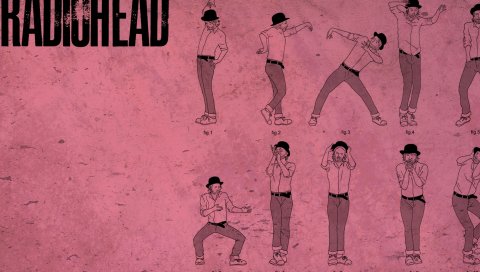 Radiohead, имя, шрифт, фон, человек