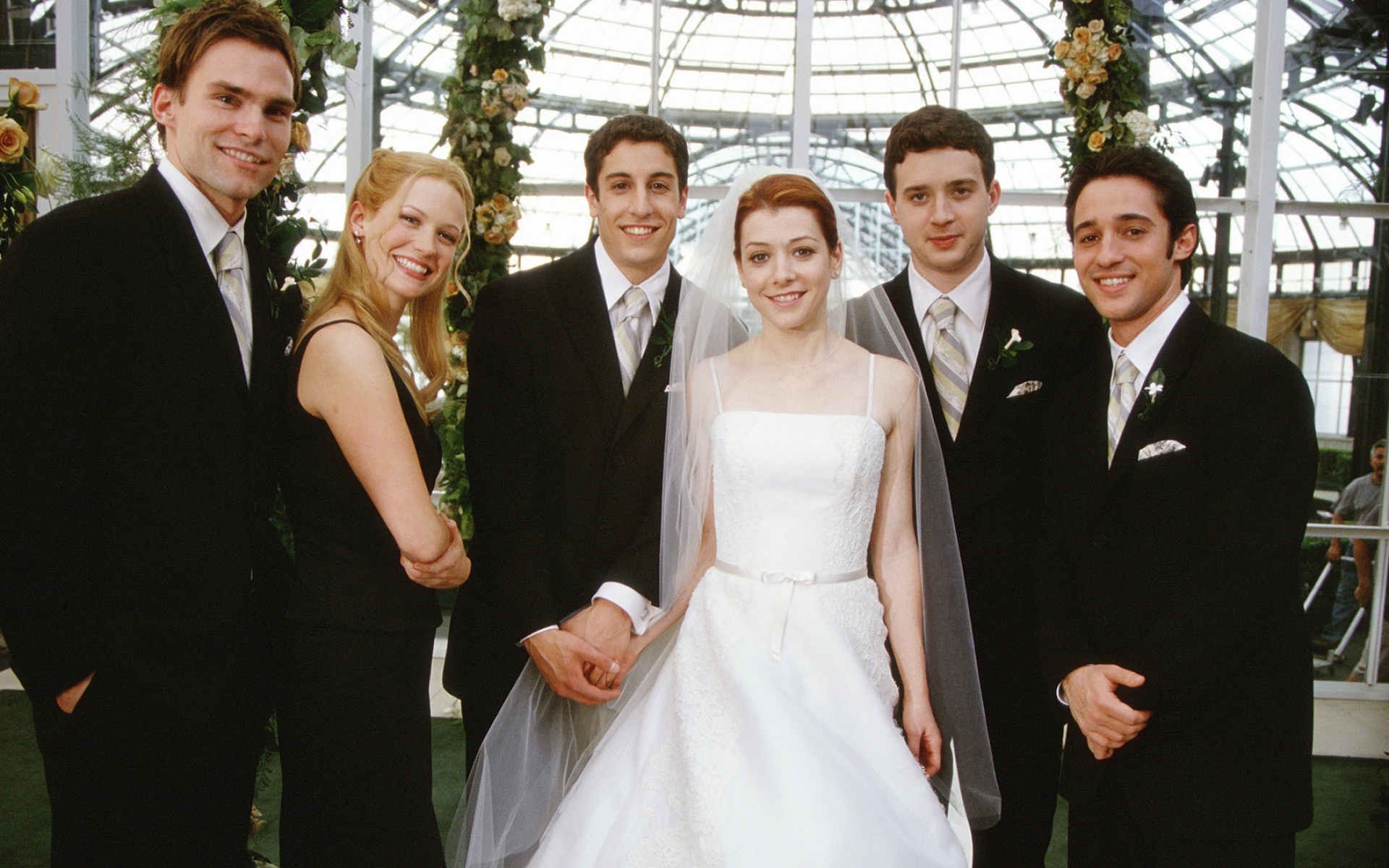 Картинки Американец, актеры, свадьба, невеста, steve, stifler, jim, michelle, paul, kevin, jason biggs, seann william scott, alyson hannigan, eddie kaye thomas, thomas ian nicholas фото и обои на рабочий стол