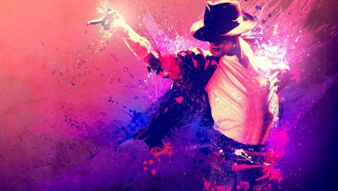 Майкл Джексон, костюм, шляпа, танец, цвета
